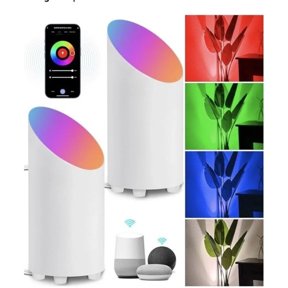 Sunvie Smart‎ Floor Can Light 5W RGBW Color Changing Up Lights Indoor With Timer